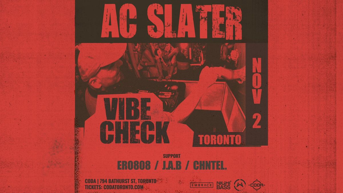 AC Slater x CODA | November 2nd