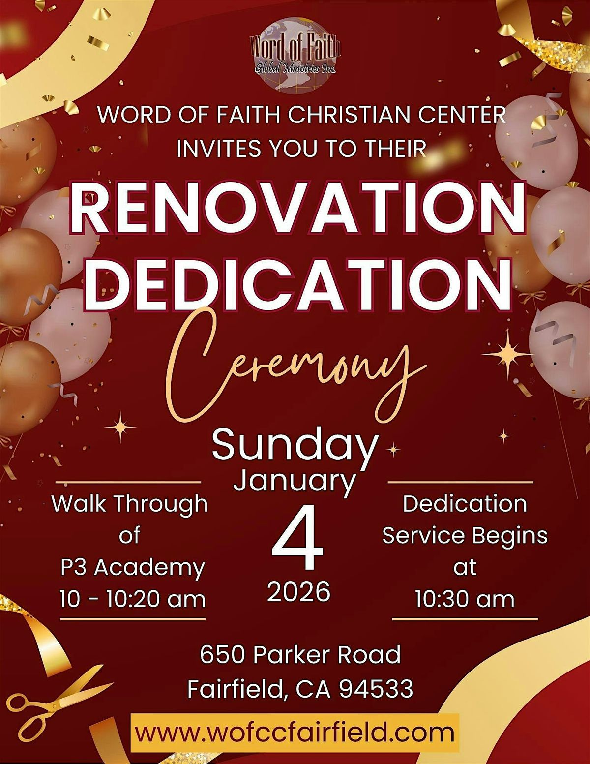 Word Of Faith's Renovation Dedication Ceremony