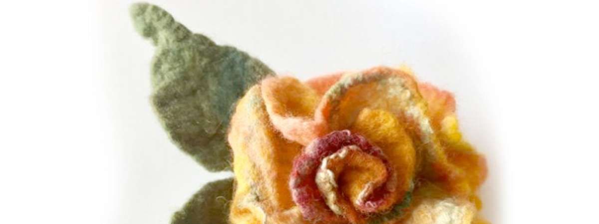 Wet-Felted Rose Workshop