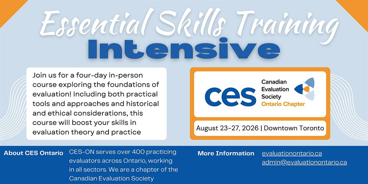 August 2026 Essential Skills Series Intensive