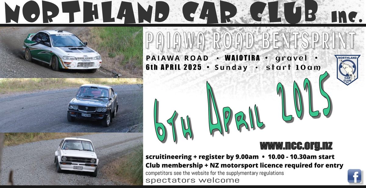 Northland Car Club, Paiawa Road Bentsprint