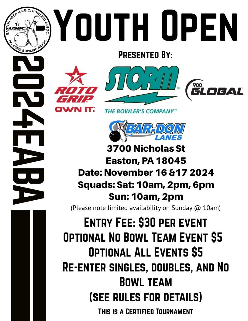 EABA Youth Open Presented By Storm Bowling