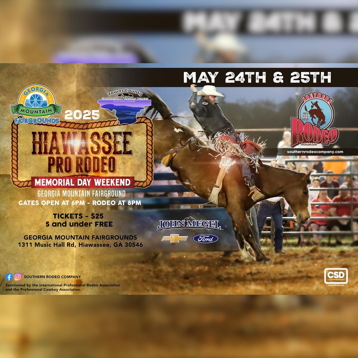 Hiawassee Pro Rodeo - MEMORIAL DAY WEEKEND 