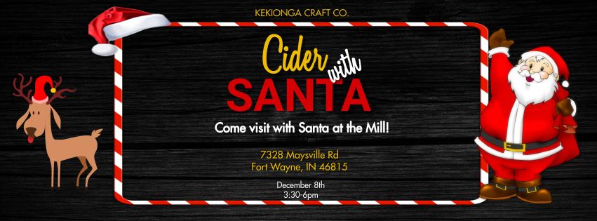 Cider with Santa at Kekionga Craft Co