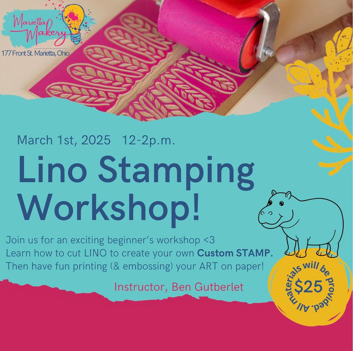 Make Your Own Stamp: Linocut Workshop