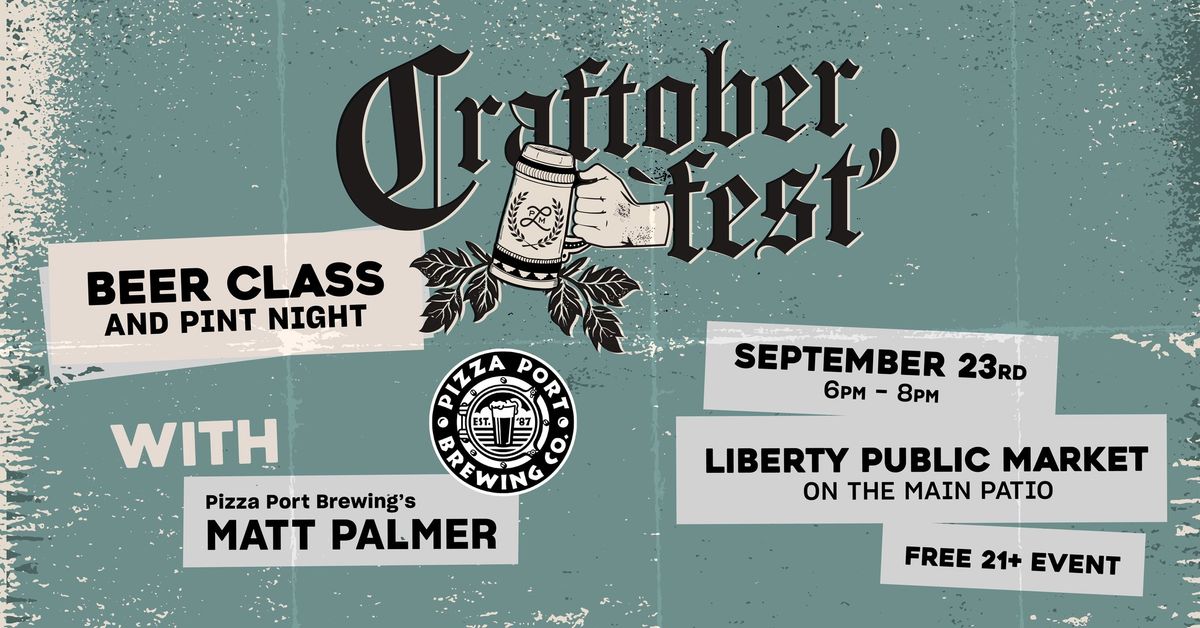 Beer Class and Pint Night with Pizza Port