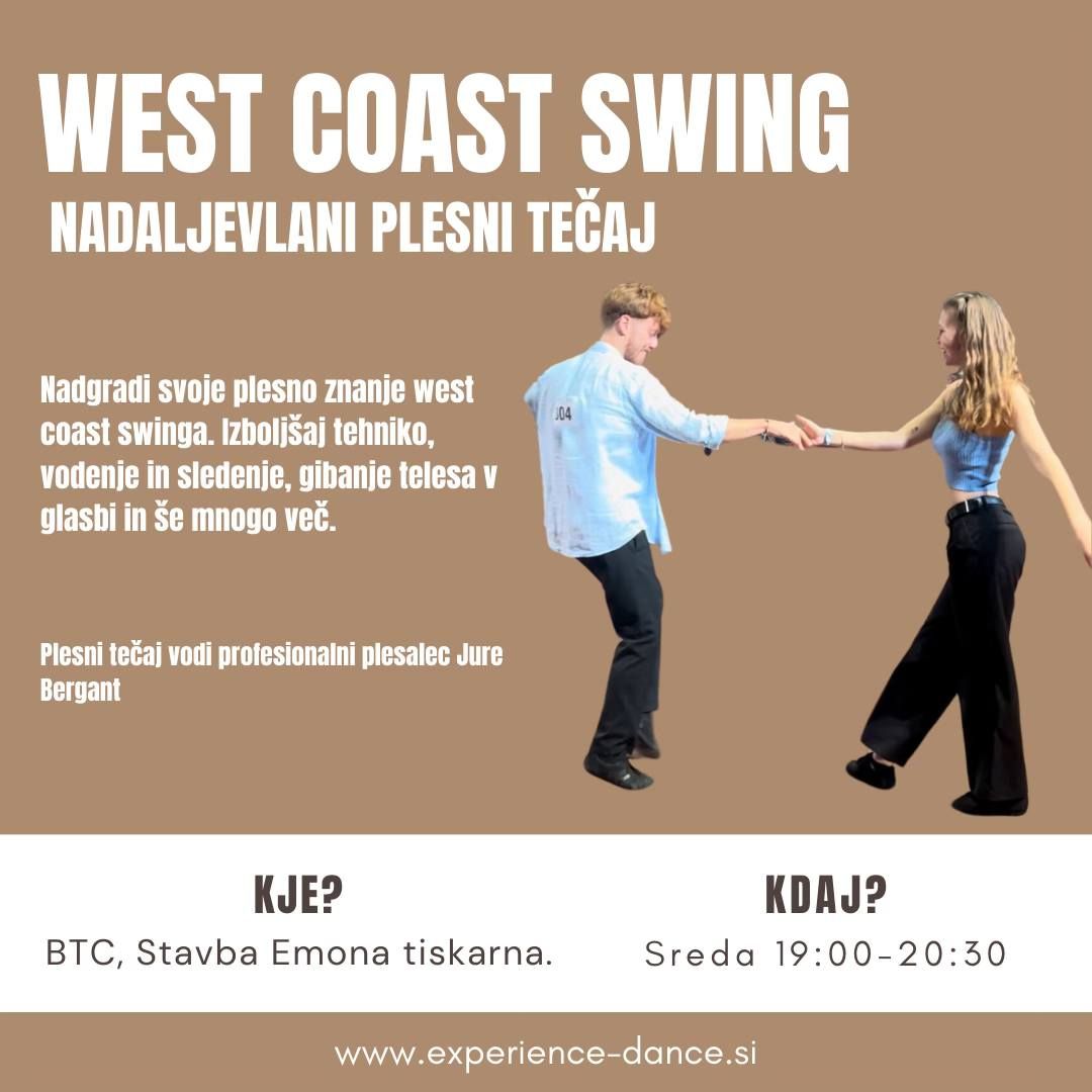 WEST COAST SWING NADALJEVALNI TE\u010cAJ LEVEL 2