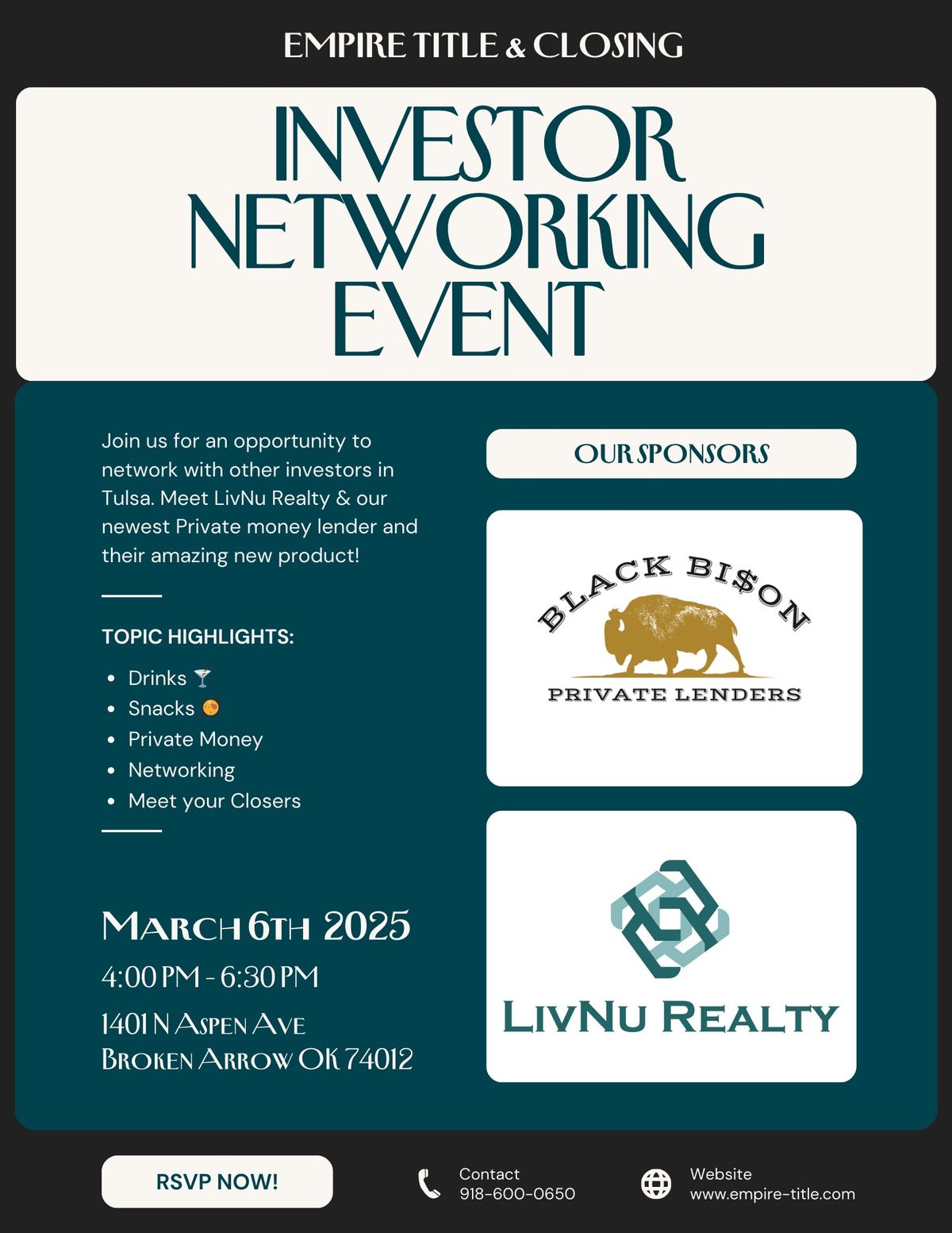 Empire Title Investor Networking Event