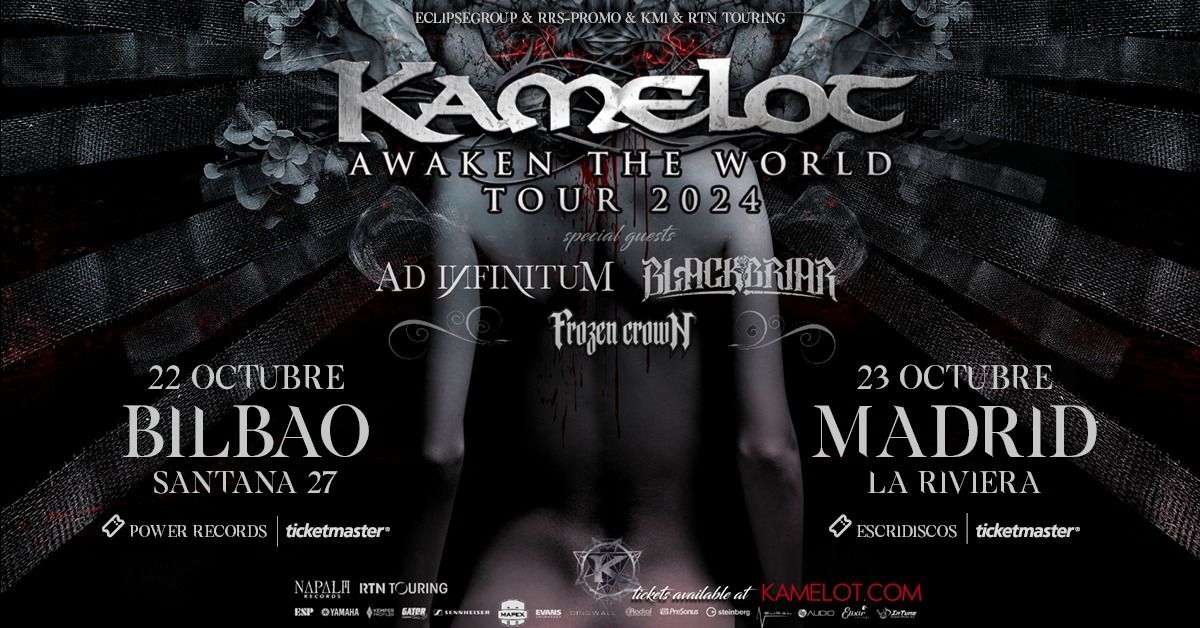 Kamelot + Ad Infinitum + Blackbriar + Frozen Crown | Madrid