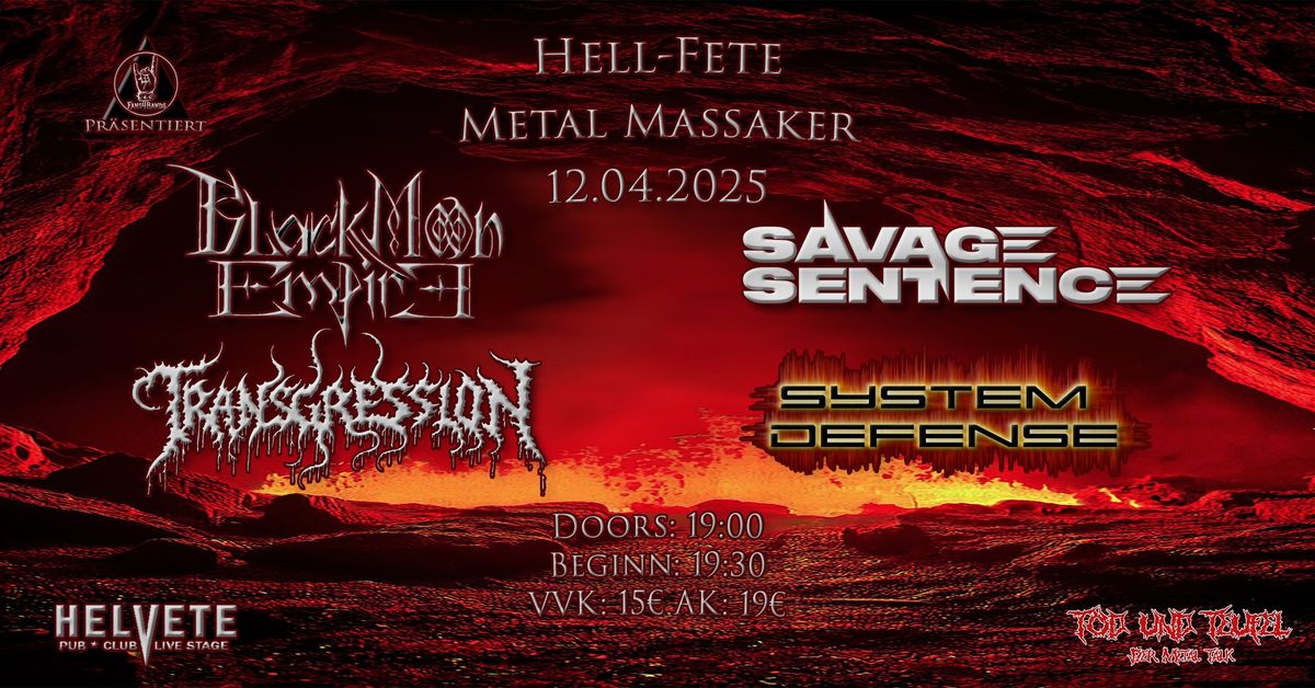 Hell-Fete \u2013 12. April 2025 | Helvete Oberhausen