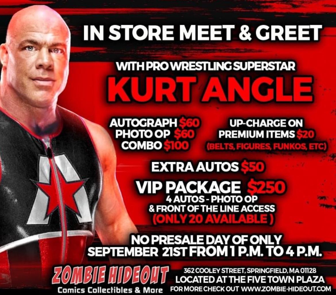 Meet Kurt Angle at Zombie Hideout