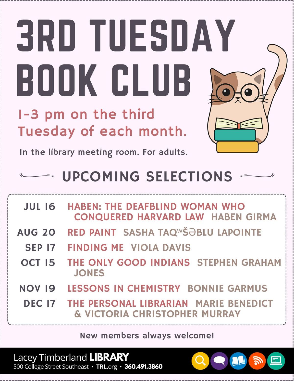 3rd Tuesday Book Club