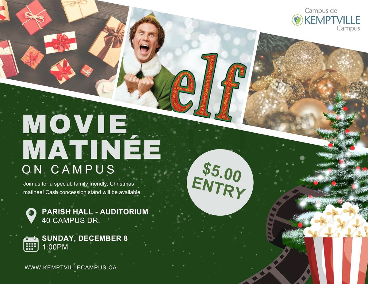 Movie Matinee on Campus: Elf