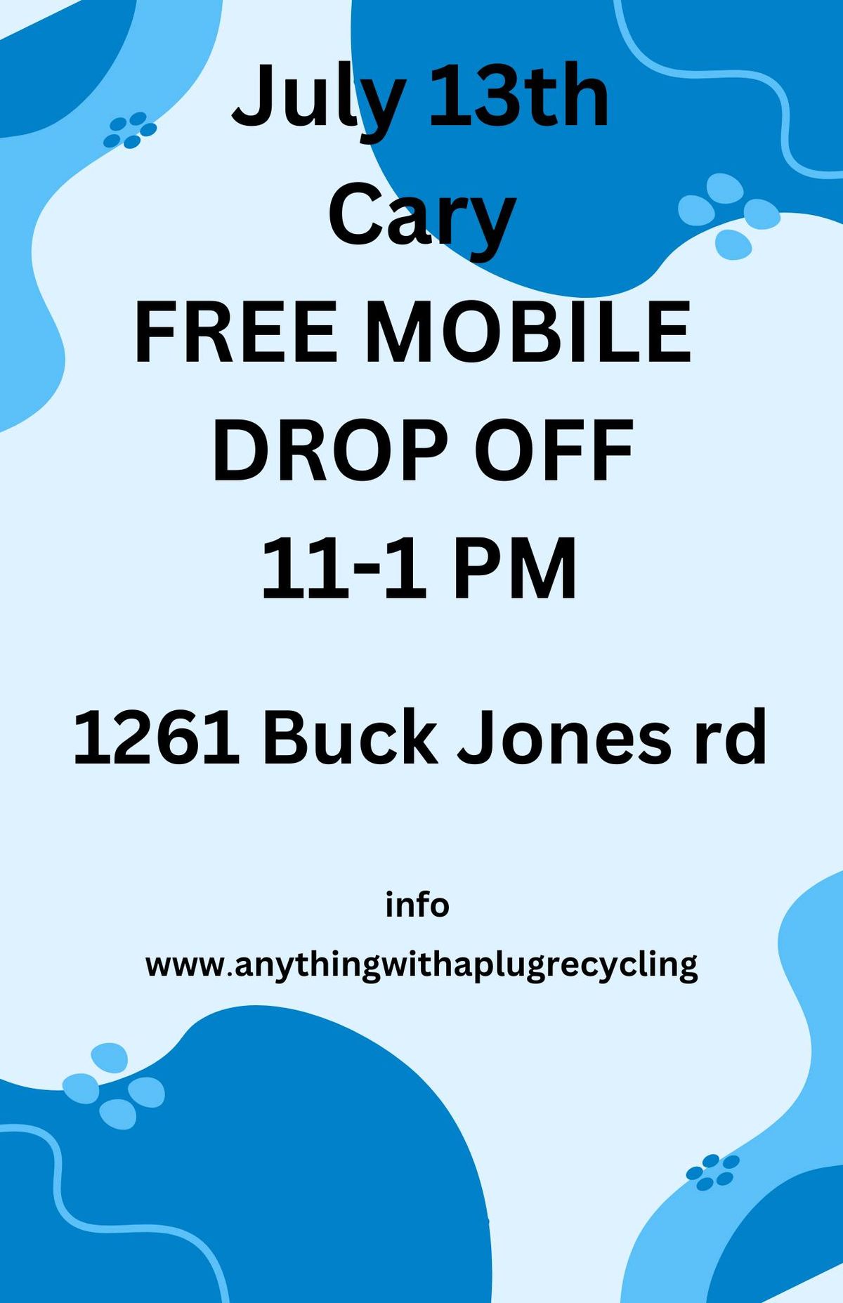 Cary FREE Mobile Drop Off