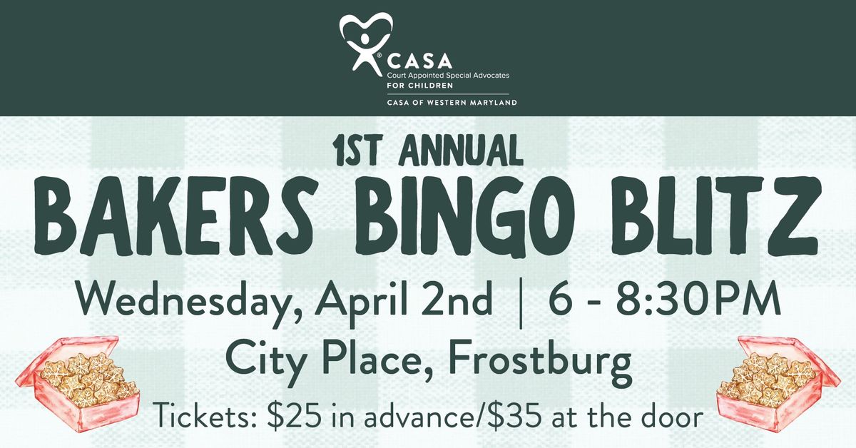 1st Annual Baker's Bingo Blitz