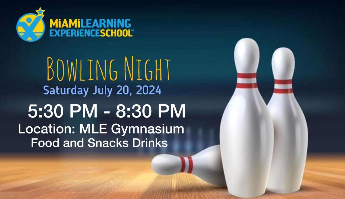 Save The Date Bowling Night