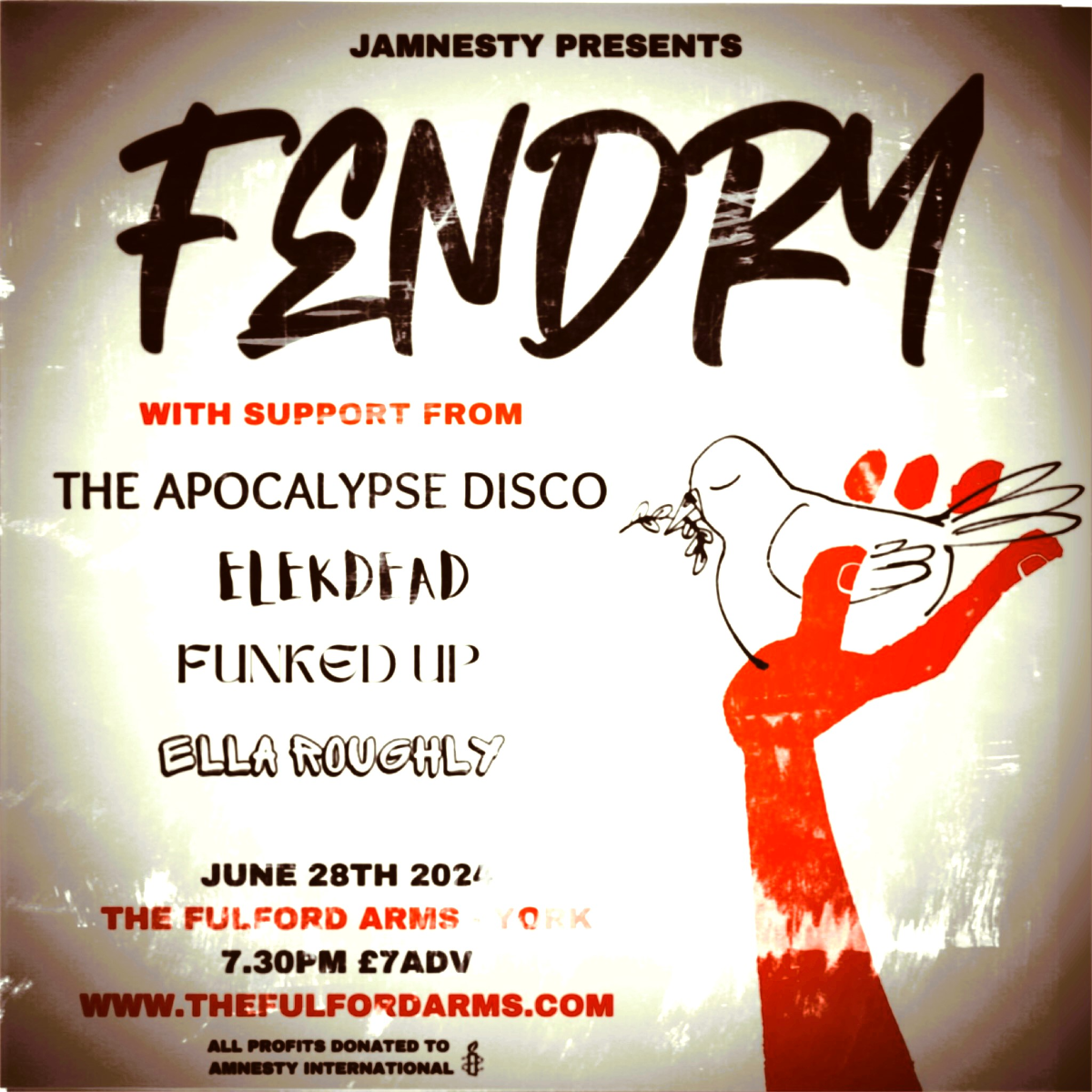 JAMNESTY presents:  FENDRY - THE APOCALYPSE DISCO - ELEKDEAD - FUNKED UP...