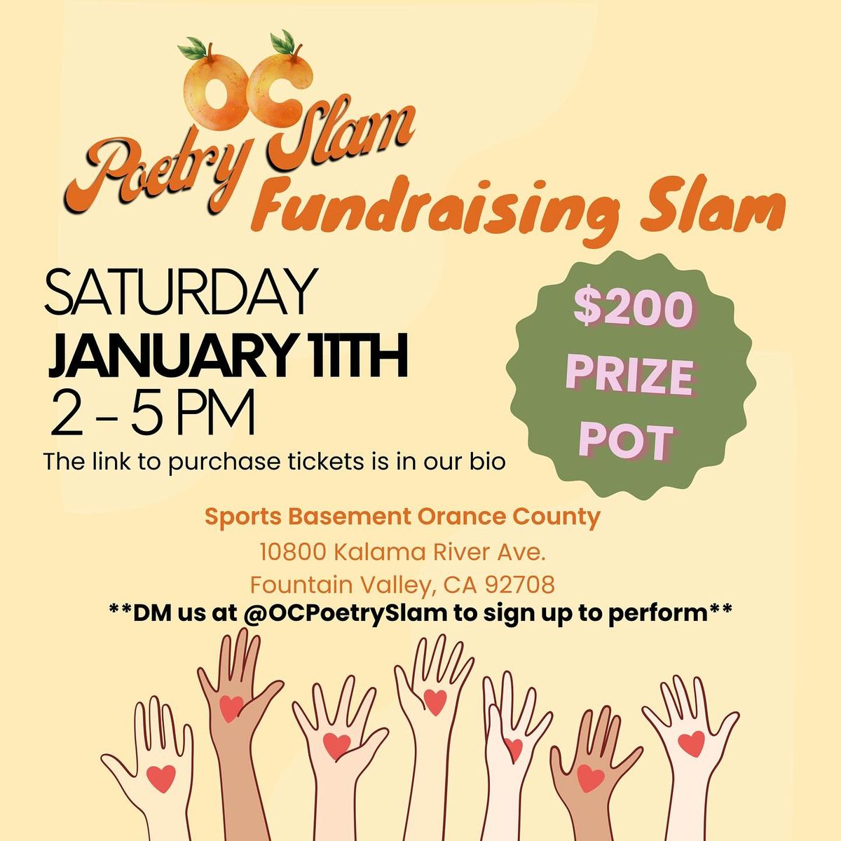 OC Poetry Fundraising Slam