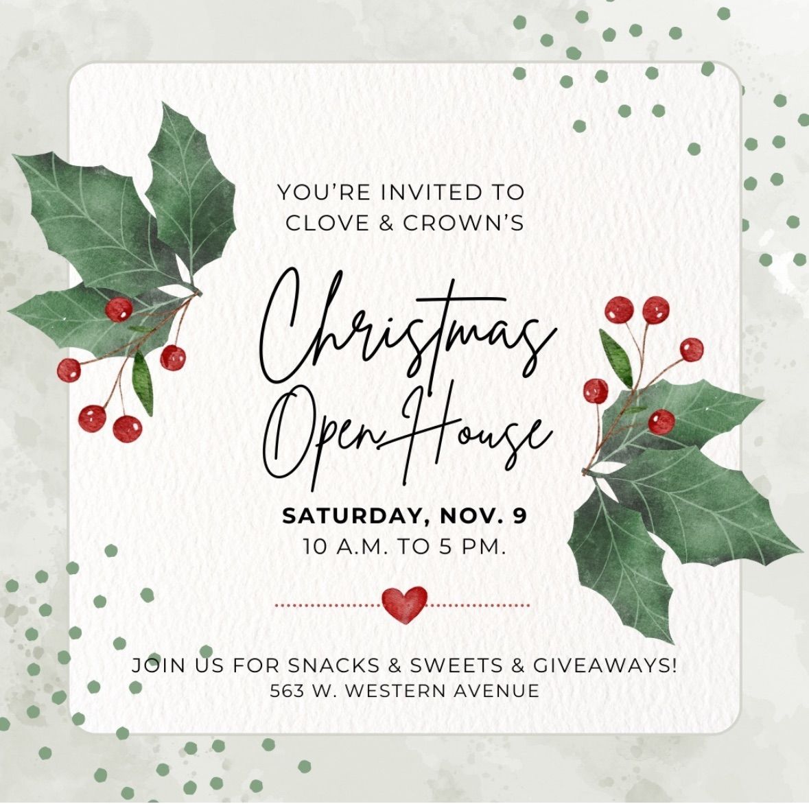 Christmas Open House