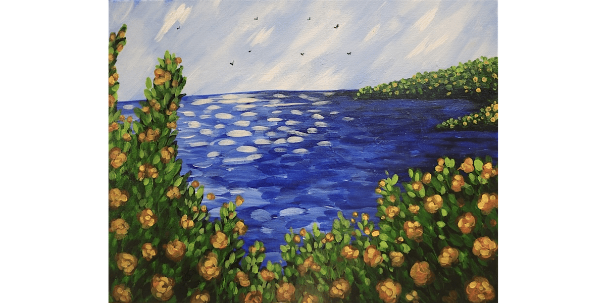 Monet Inspired Flower Beds - Paint and Sip in Chicago | Classpop!\u2122