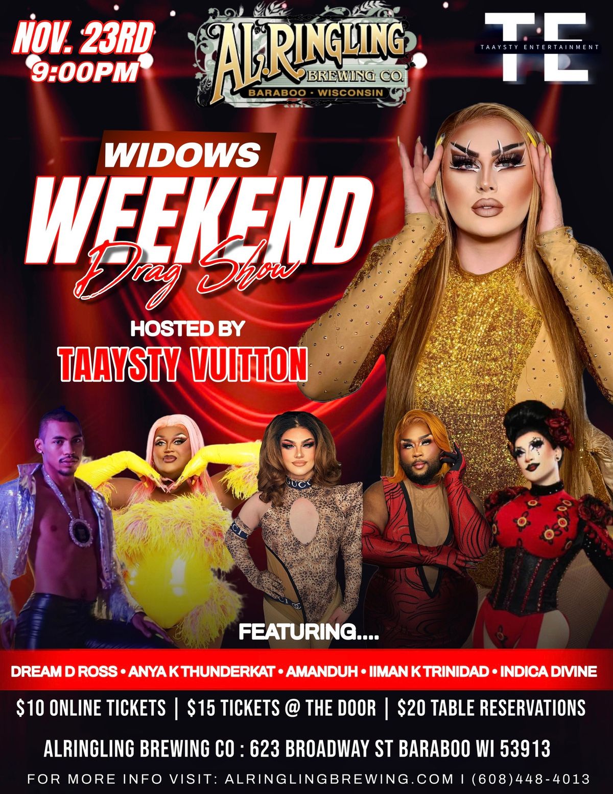 WIDOWS WEEKEND DRAG SHOW 