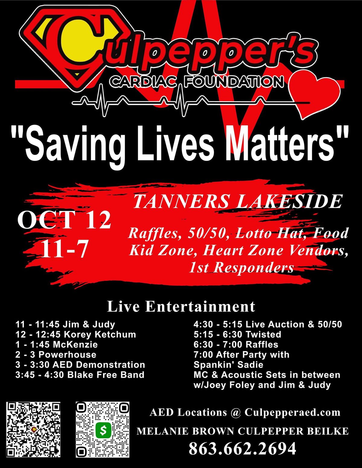 Culpepper\u2019s Cardiac Foundation \u201cSAVING LIVES MATTERS\u201d