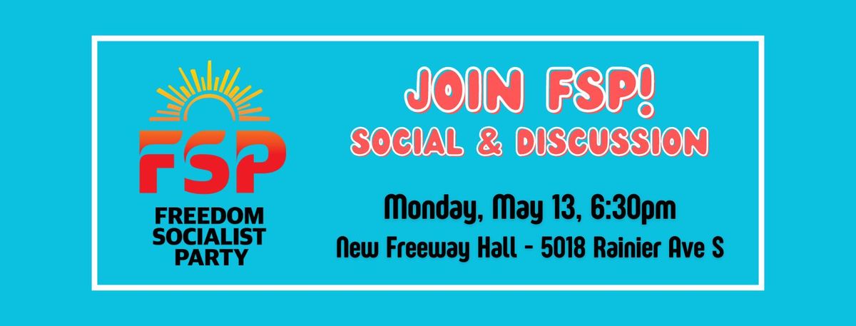 Join FSP! Social and Discussion
