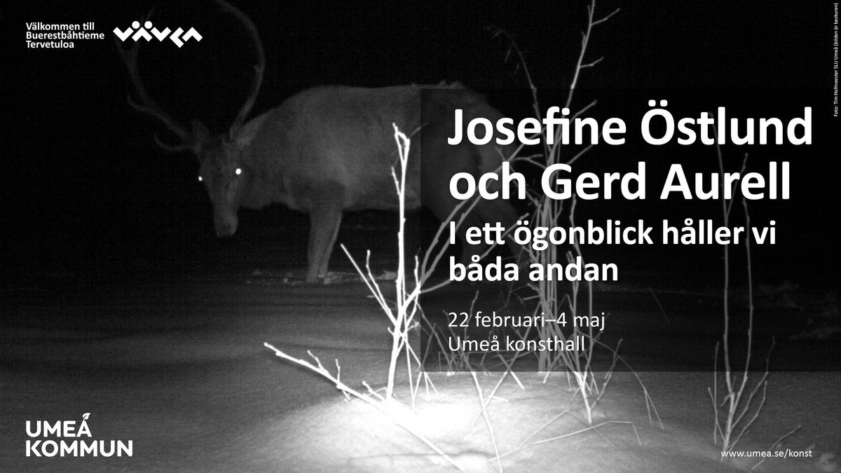 Vernissage av "I ett \u00f6gonblick h\u00e5ller vi b\u00e5da andan" \u2013 Ume\u00e5 konsthall