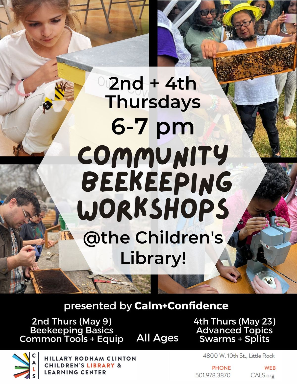 Community Beekeeping Workshops with Calm + Confidence 