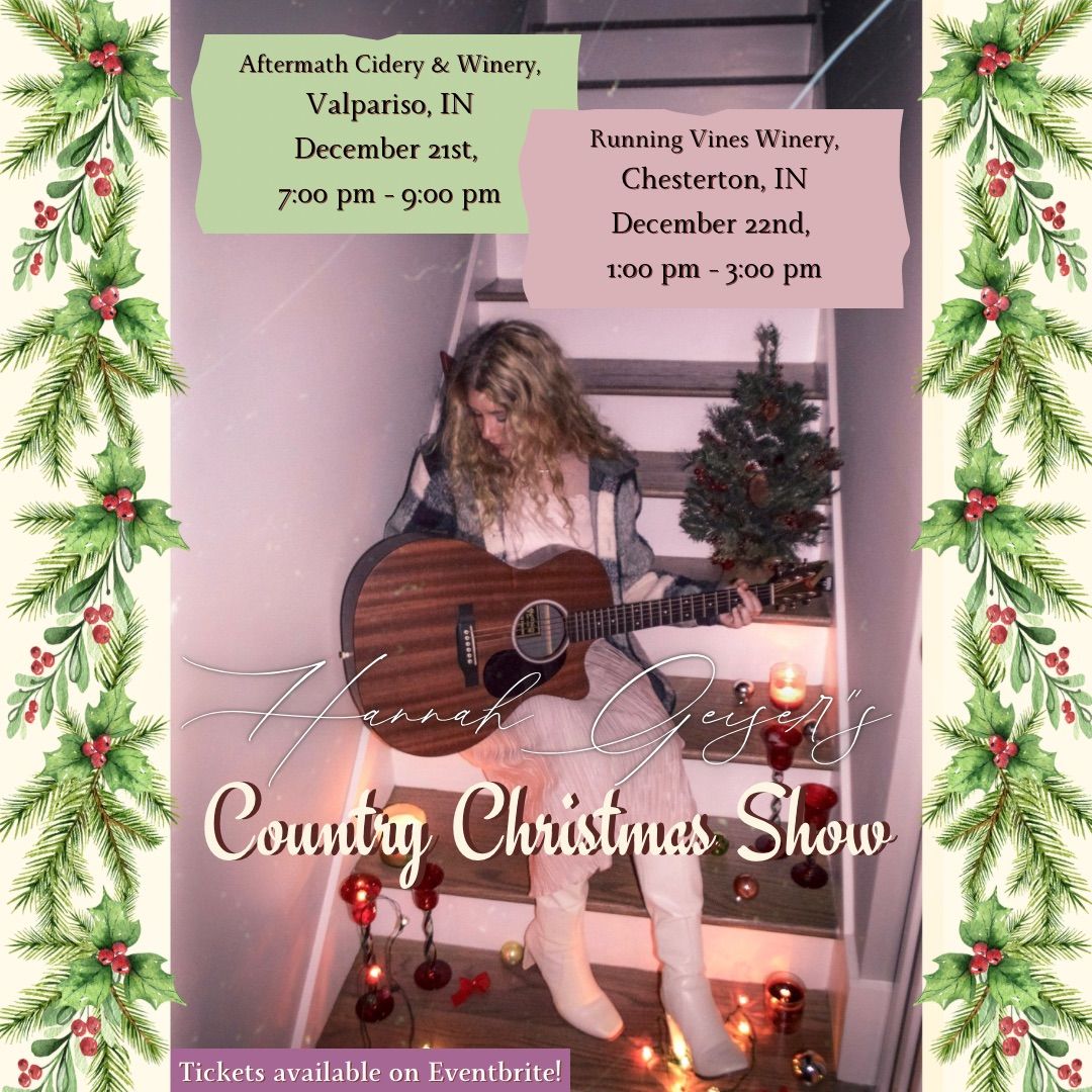 Hannah Geiser Country Christmas Show \/ Running Vines Winery \/ Tickets on Eventbrite