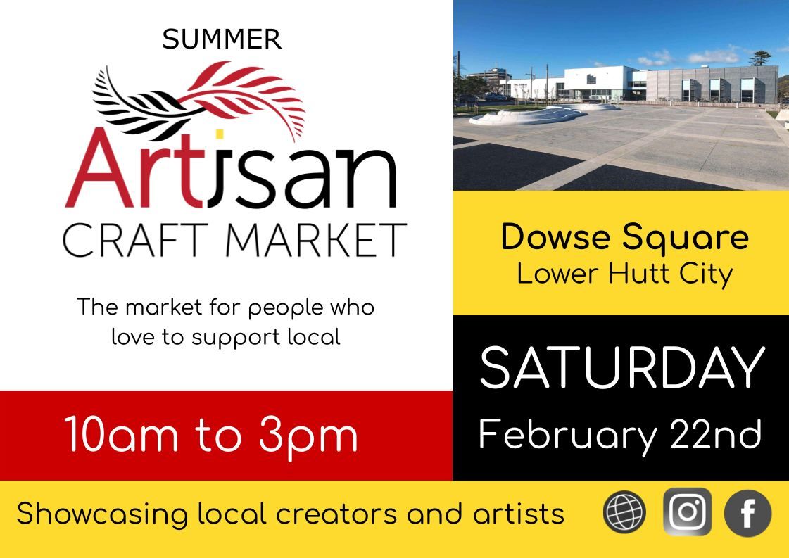 Artisan Craft Market (Lower Hutt - 22\/2\/25)