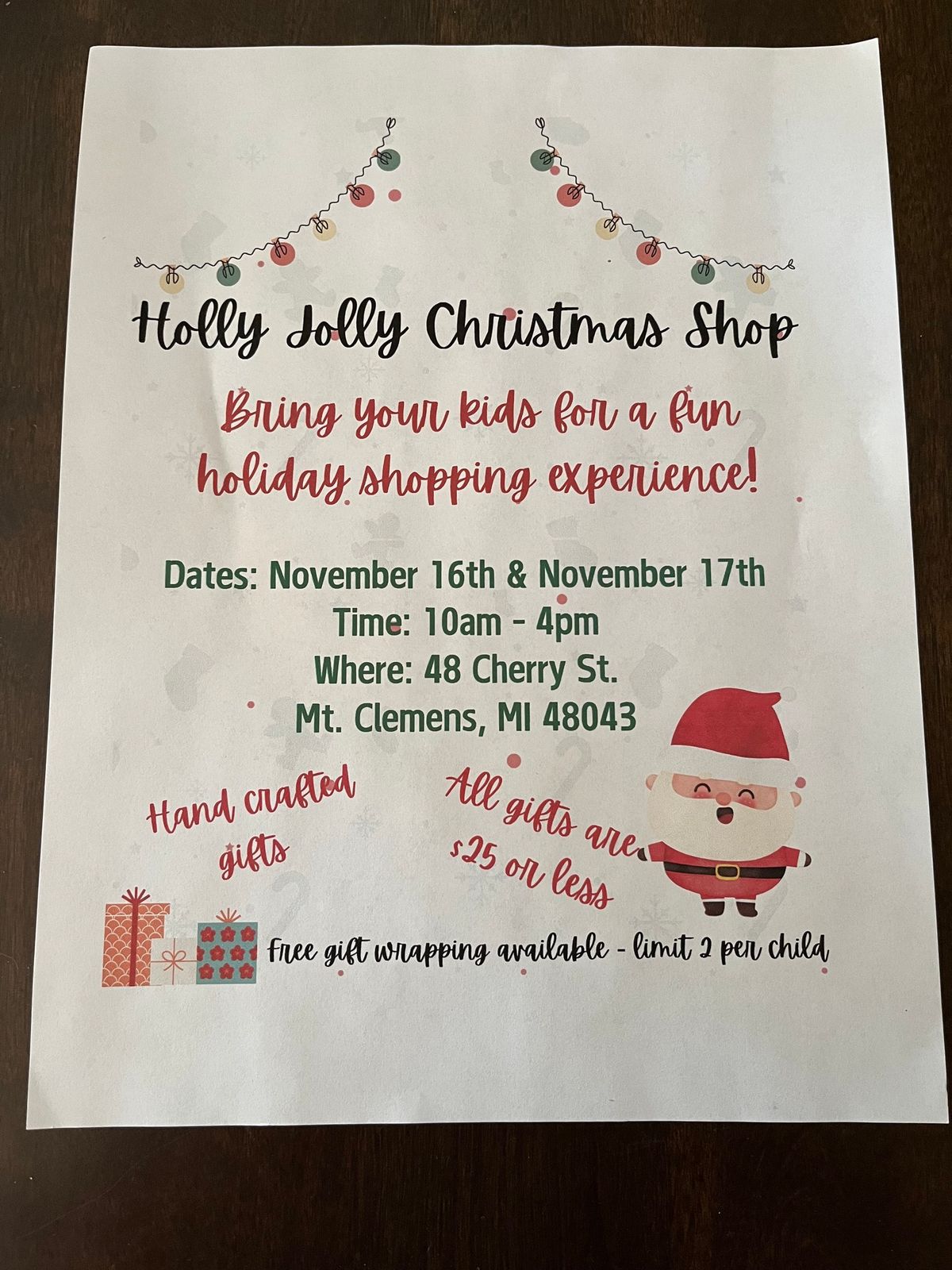 Holly Jolly Santa Shop