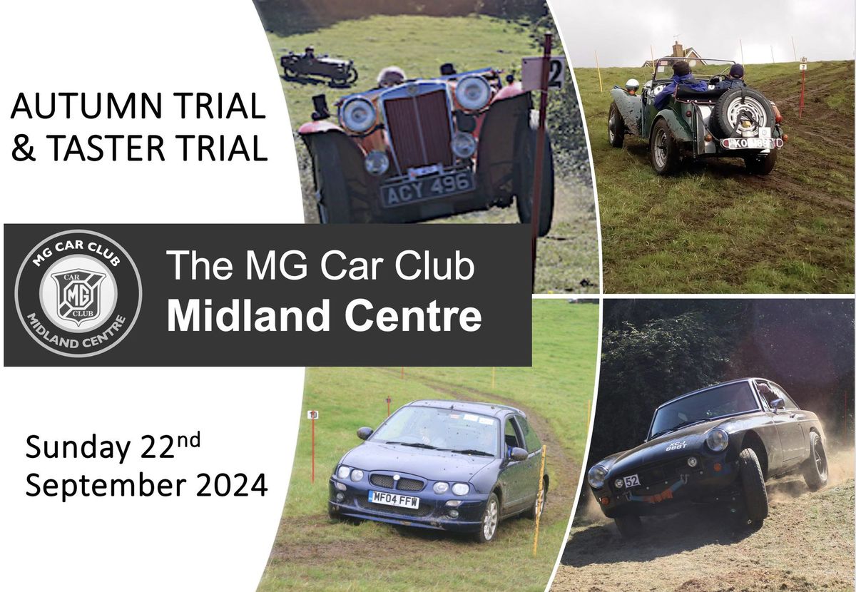 MGCC Midland Centre - Autumn Trial & Taster Event