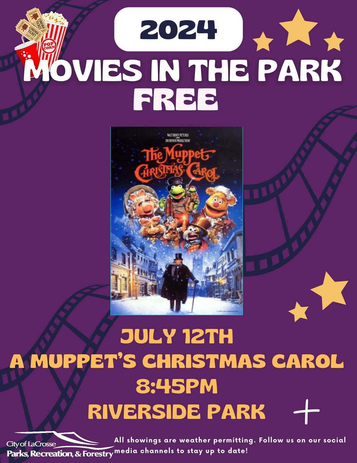 FREE! Movie in the Park: A Muppet's Christmas Carol