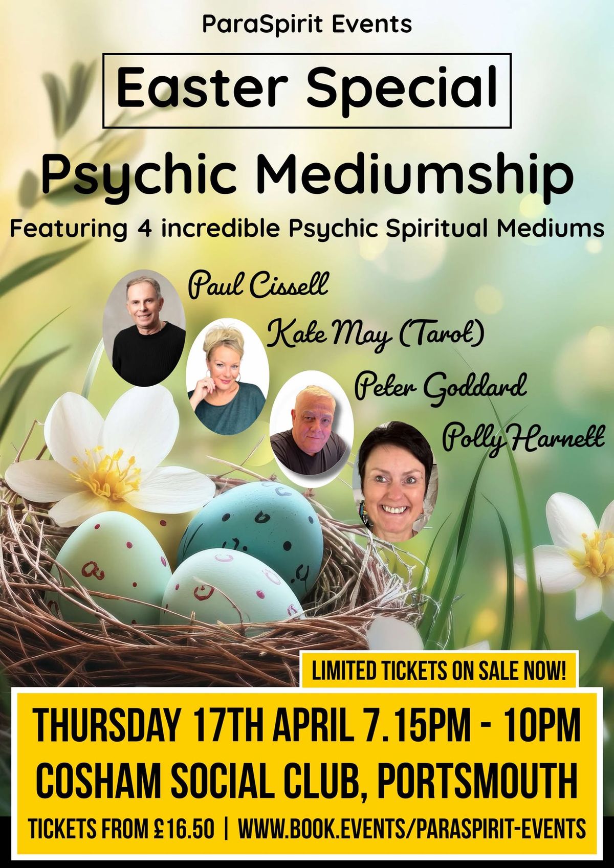 4 Mediums - Easter Special at Cosham Social Club, Portsmouth