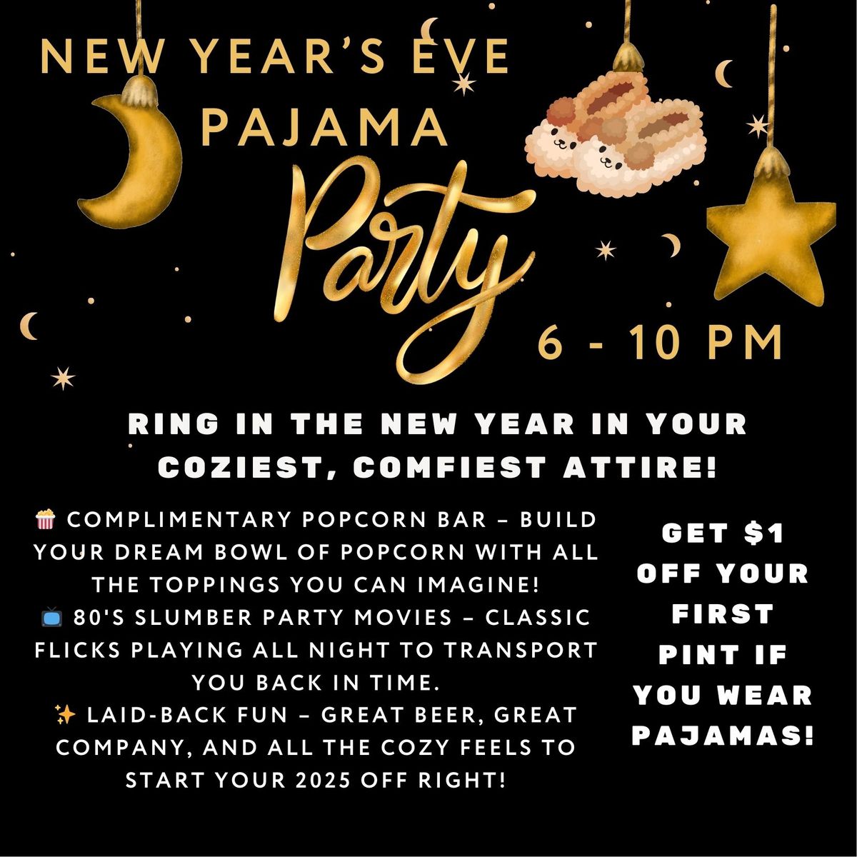 New Year's Eve Pajama Party!