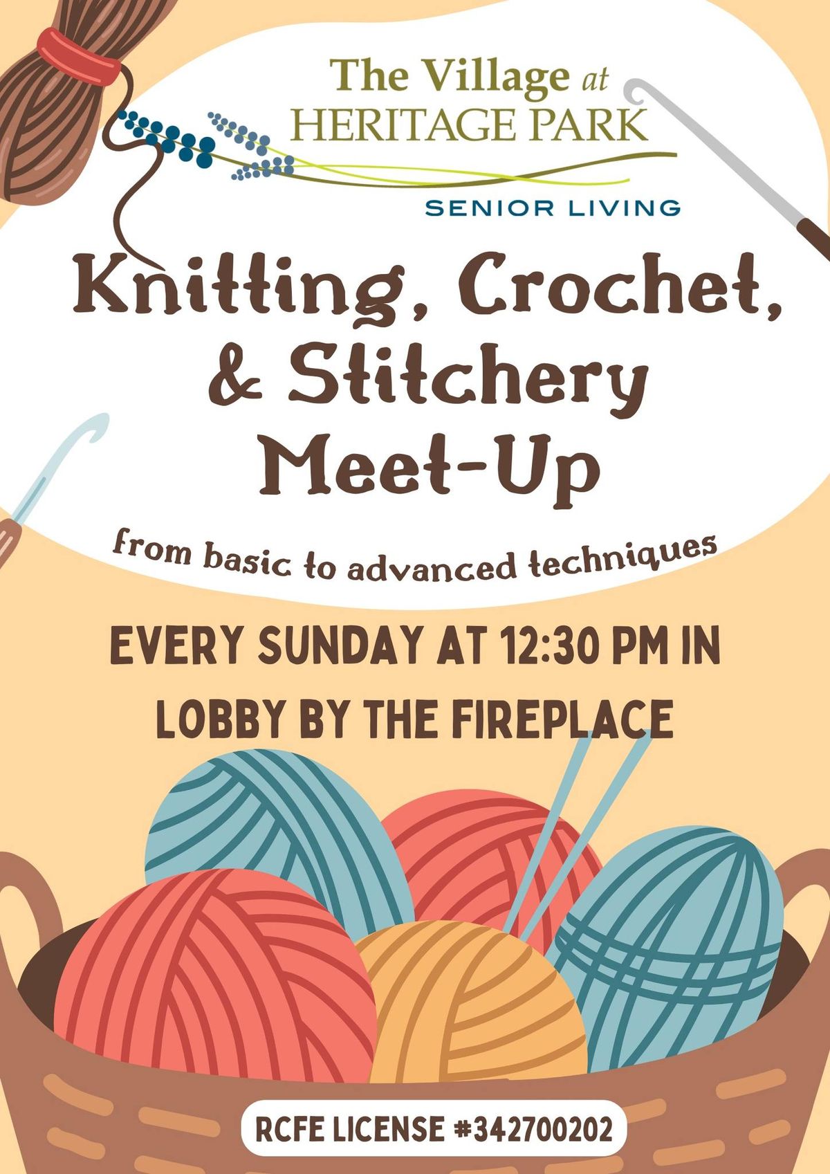 Knitting, Crochet, & Stitchery Meet-Up