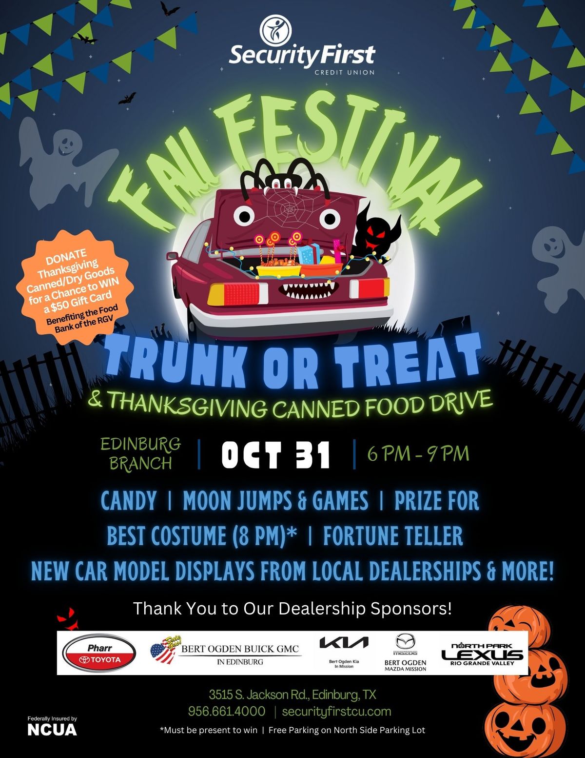 Fall Festival Trunk or Treat Event