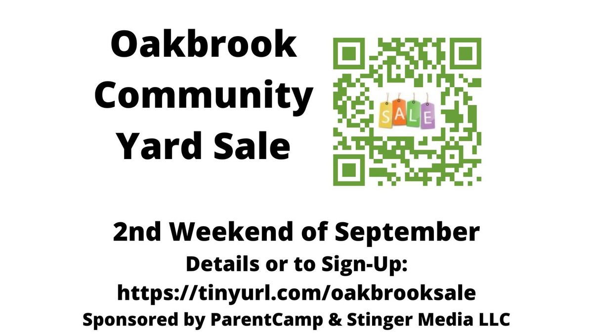 Oakbrook Community Yard Sale