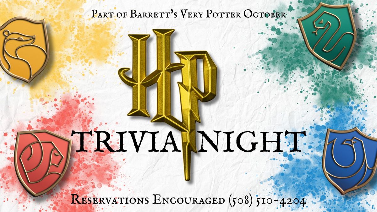 Harry Potter Trivia Night!\u26a1\ufe0f