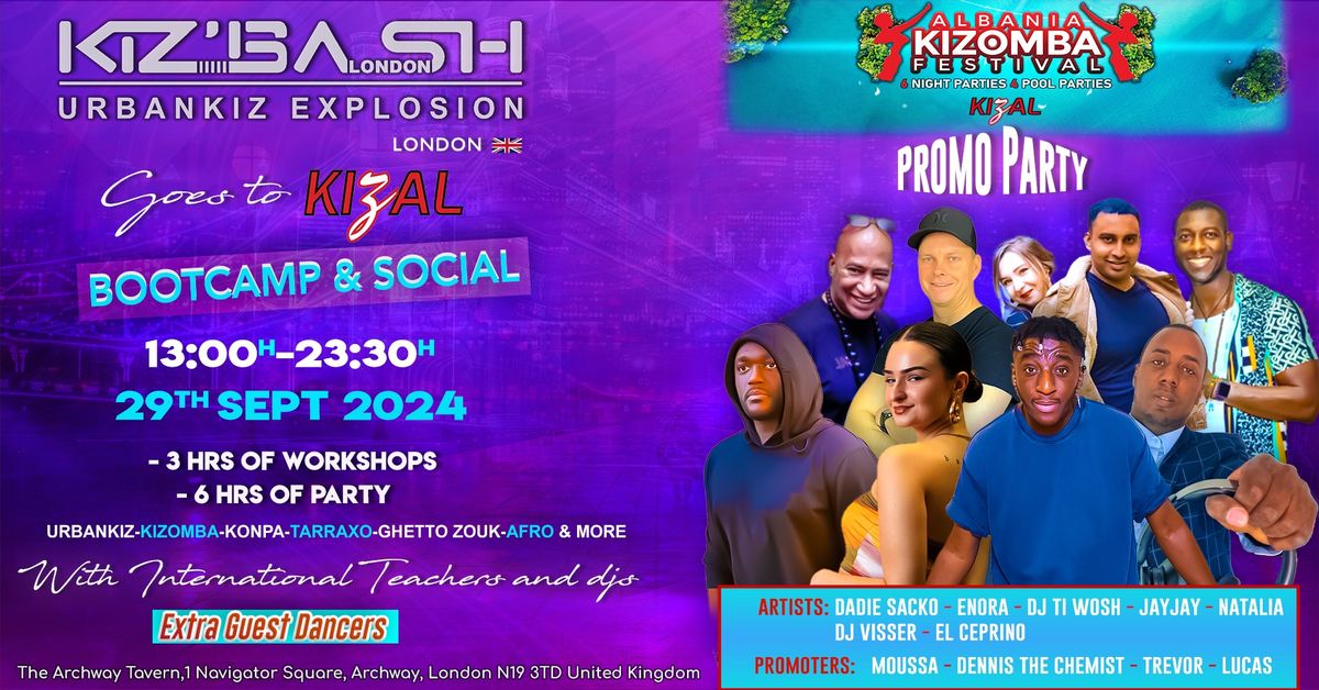 KIZ'BASH UK | KIZOMBA ALBANIA PROMO PARTY | INTERNATIONAL ARTISTS