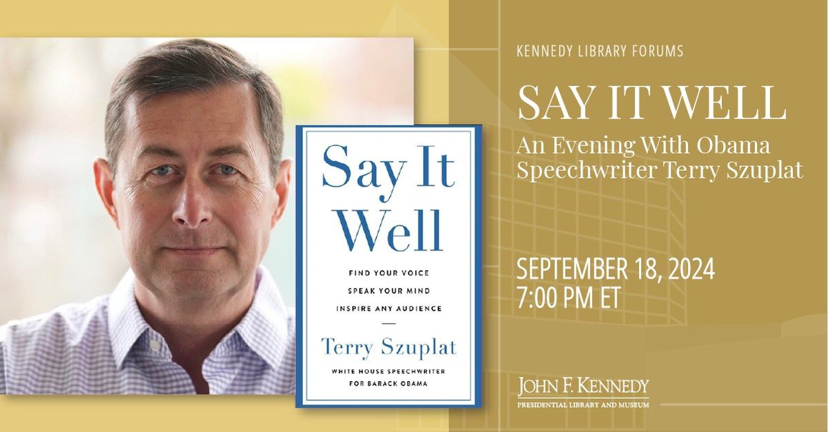 An Evening With Obama Speechwriter Terry Szuplat