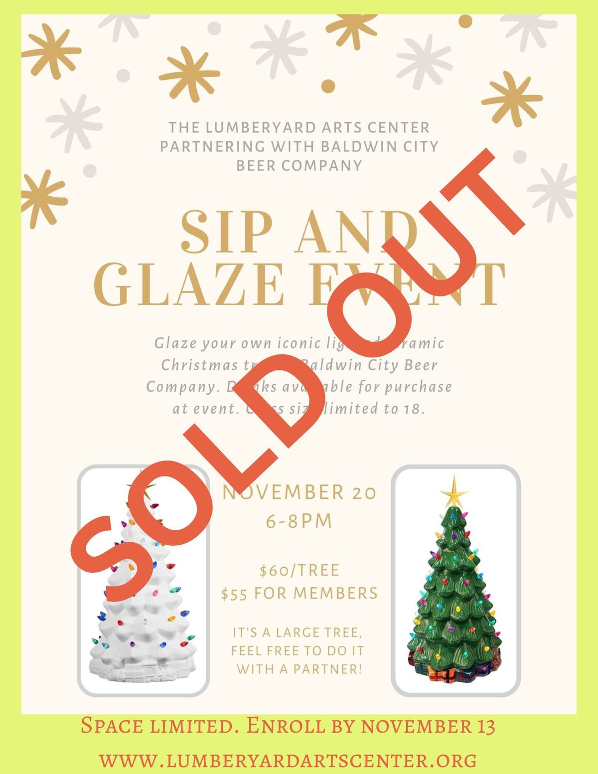 Holiday Sip & Glaze - Iconic Christmas Tree! 