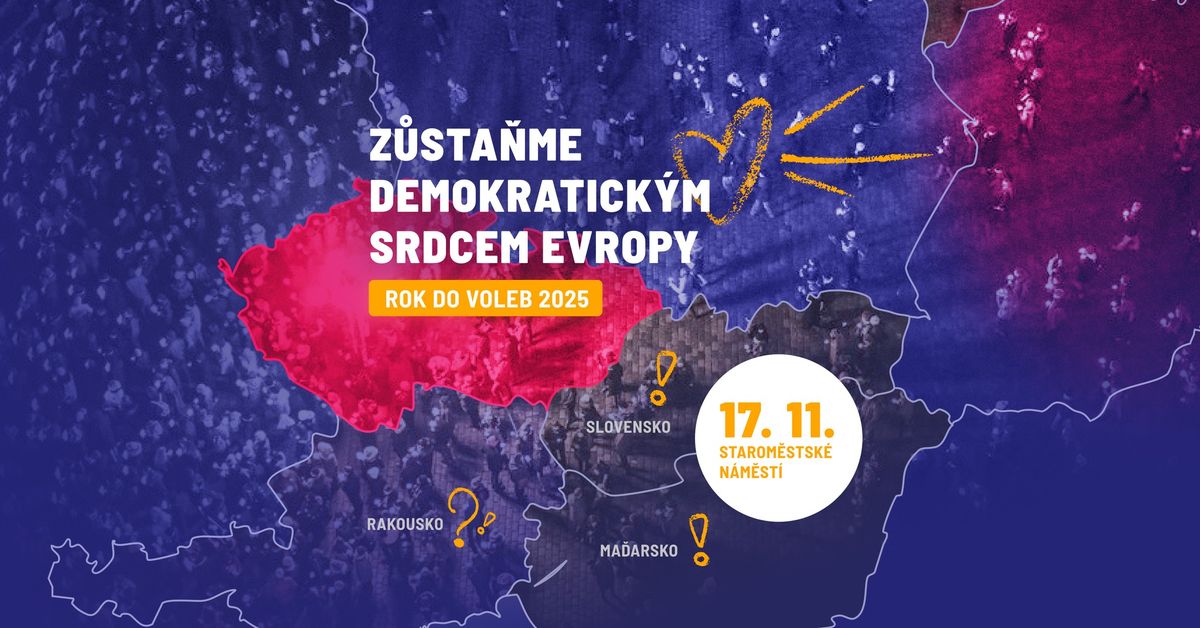 ROK DO VOLEB 2025: Z\u016fsta\u0148me demokratick\u00fdm srdcem Evropy