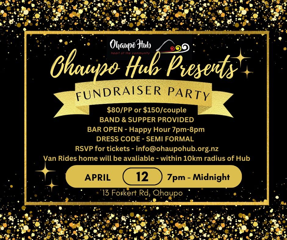 Ohaupo Hub Fundraiser Party