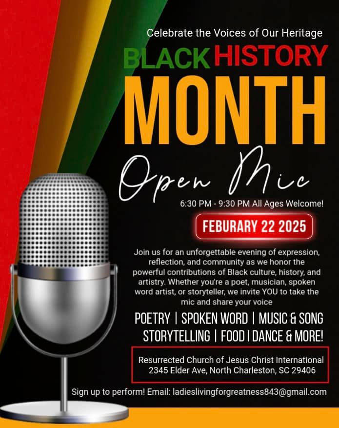 Black history open mic night