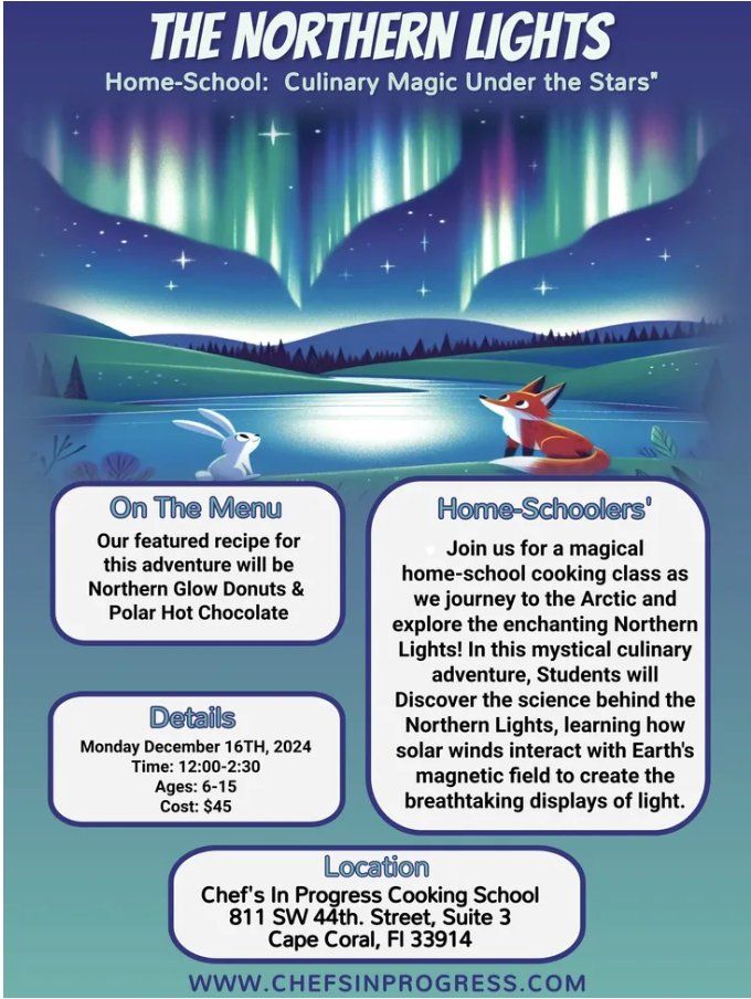 Home-School"The Northern Lights "Culinary Magic under the Stars"s