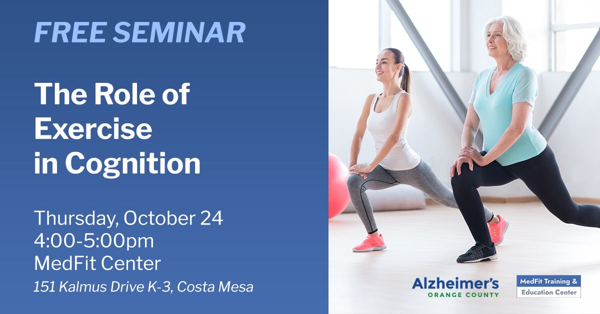 Free Seminar | The Role of Exercise in Cognition