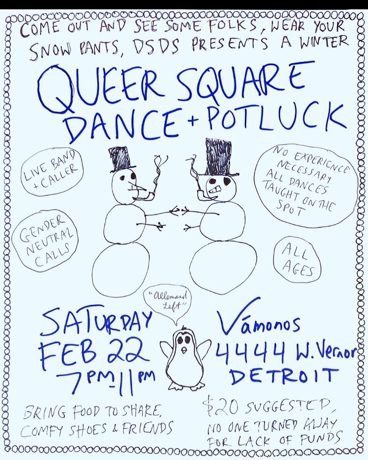 DSDS Queer Potluck + Square Dance at V\u00e1monos!