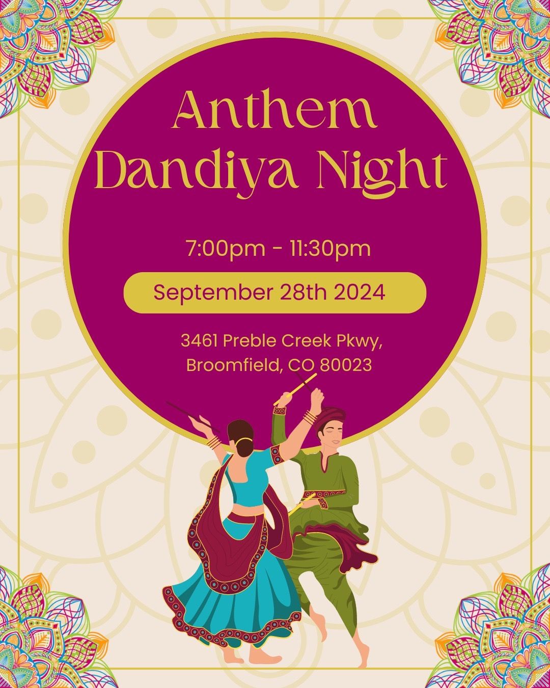 Anthem Dandiya 2024 in collaboration with SEWA